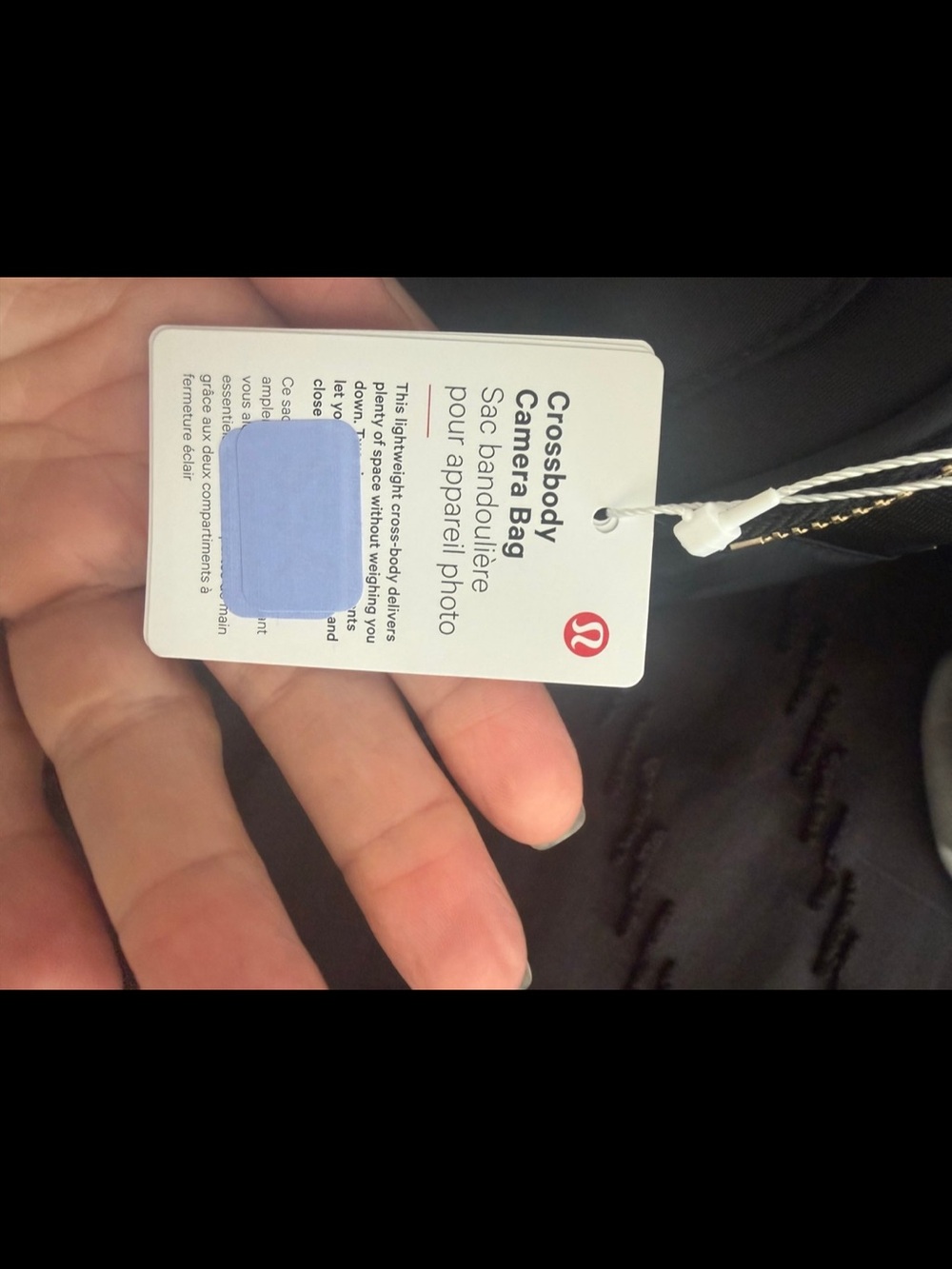 lululemon athletica Black Compact Crossbody Bag with Gold Hardware - Picture 3 of 4